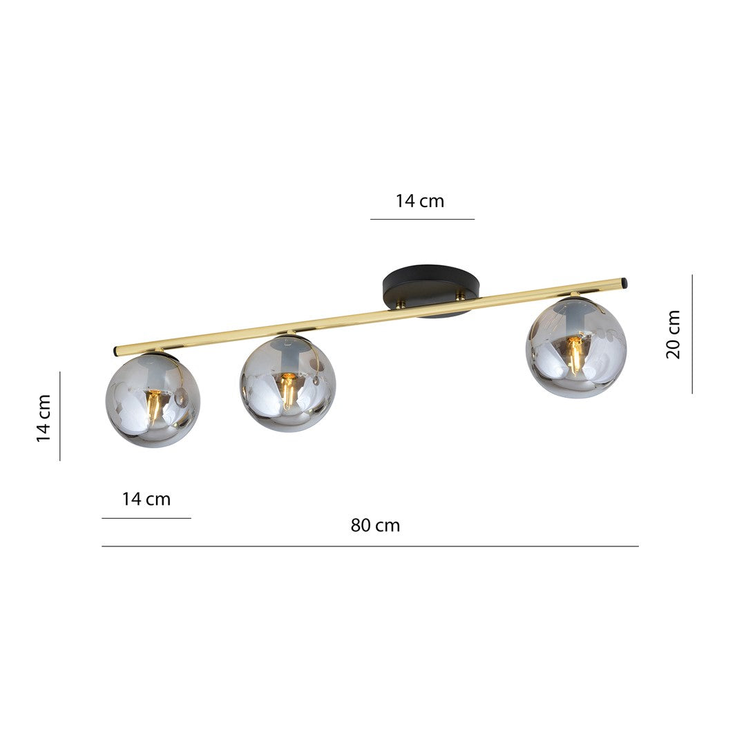 MONZA 3 – Minimalistische plafondlamp met elegante afwerking voor elk interieur