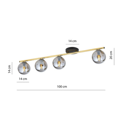 MONZA 4 – Minimalistische plafondlamp met moderne elegantie