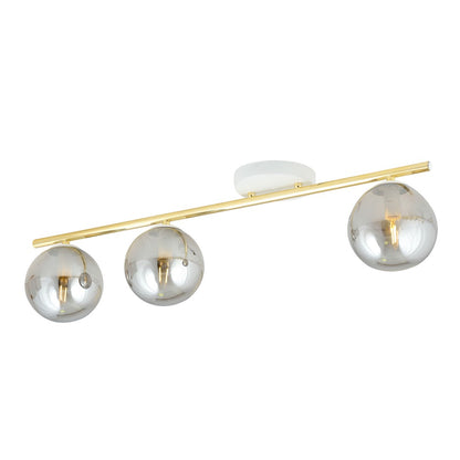 MONZA 3 – Stijlvolle plafondlamp met elegante accenten in wit, goud en grafiet