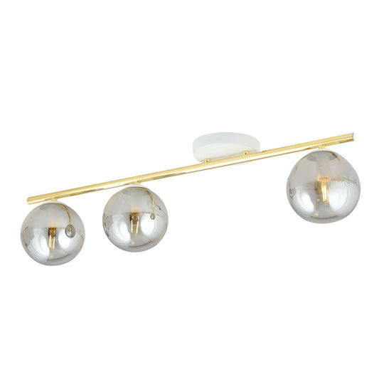 MONZA 3 – Stijlvolle plafondlamp met elegante accenten in wit, goud en grafiet