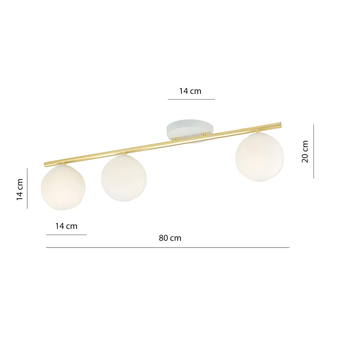 MONZA 3 – Minimalistische plafondlamp met stijlvolle elegantie