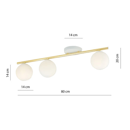 MONZA 3 – Minimalistische plafondlamp met stijlvolle elegantie