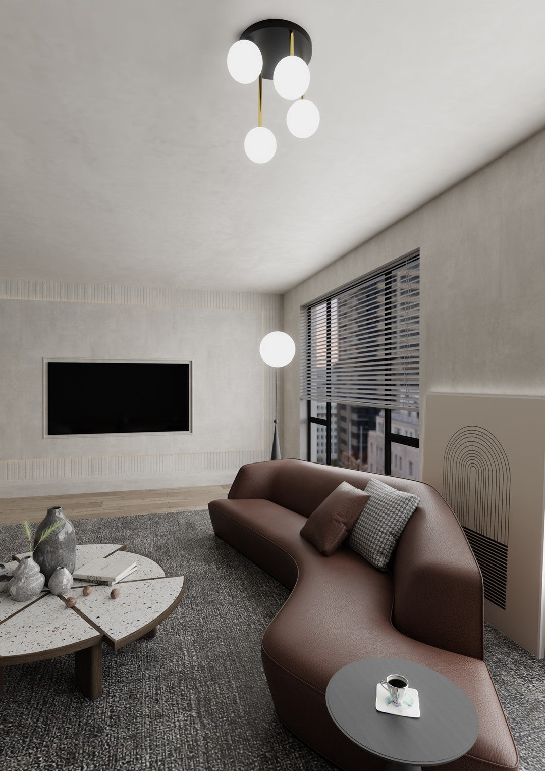 DOLCE 4 – Minimalistisch design met gouden accenten voor stijlvol wooncomfort