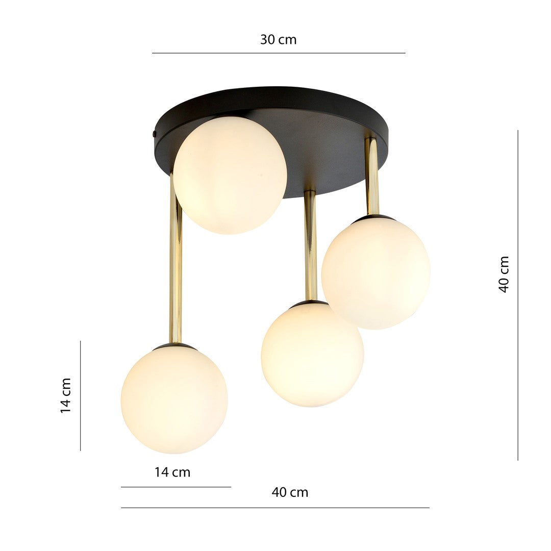 DOLCE 4 – Minimalistisch design met gouden accenten voor stijlvol wooncomfort