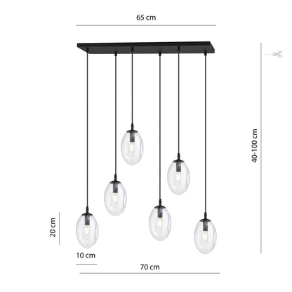ASTRAL 6 Transparant – Sierlijke verlichting met een luchtige, heldere uitstraling