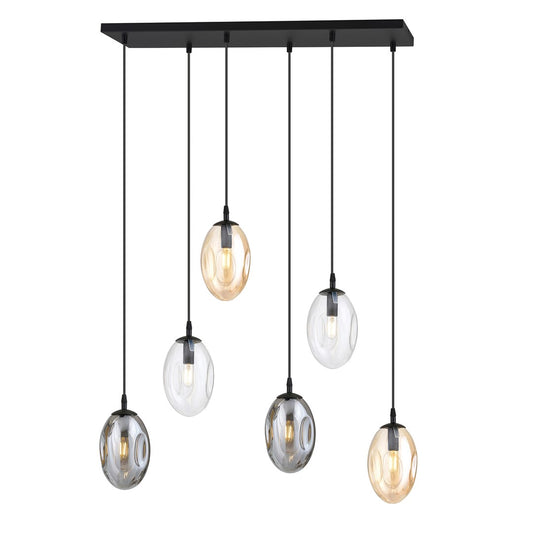 ASTRAL 6-BL-MIX Hanglamp – Unieke blikvanger met sierlijke vormen en veelzijdig design