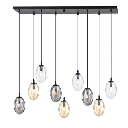 ASTRAL 9 BL MIX – Moderne elegantie met karaktervolle lampenkappen