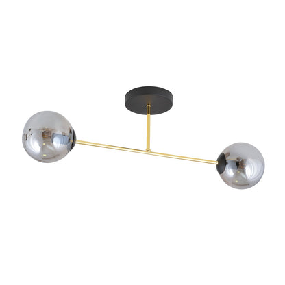 MAGNUM 2 – Verfijnde plafondlamp met goudaccenten voor een elegant modern interieur