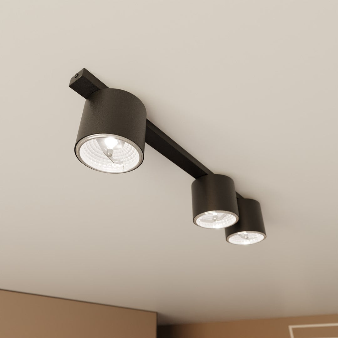 NANO 3 Black – Minimalistische spotlamp met strak zwart karakter