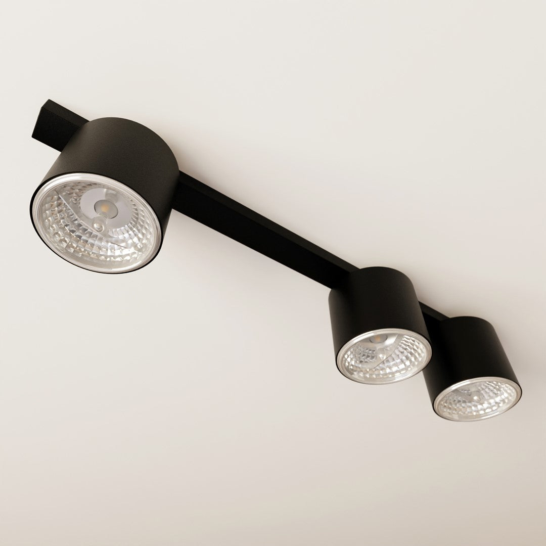 NANO 3 Black – Minimalistische spotlamp met strak zwart karakter