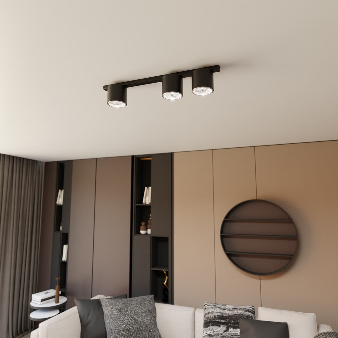 NANO 3 Black – Minimalistische spotlamp met strak zwart karakter
