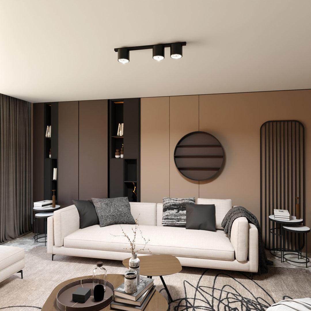 NANO 3 Black – Minimalistische spotlamp met strak zwart karakter