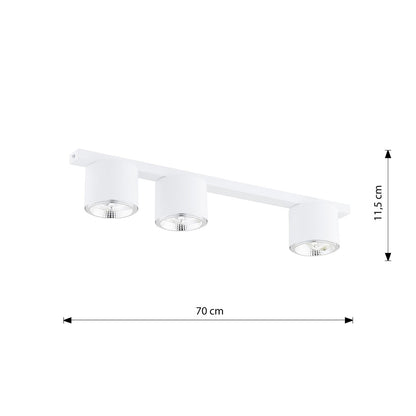 NANO 3 White – Minimalistische spotlamp met strakke lijnen en functioneel licht