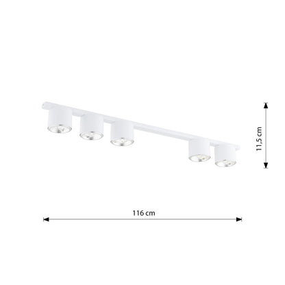 NANO 5 White – Minimalistisch design met krachtige, gerichte verlichting