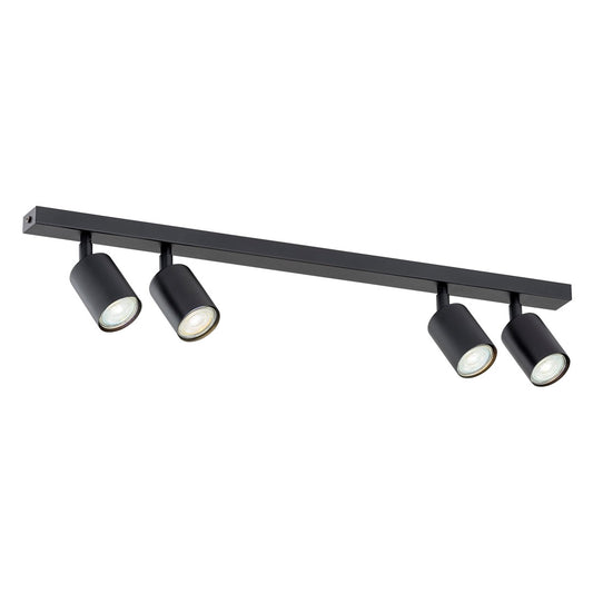 FLASH 4 Black – Minimalistische plafondlamp met strakke lijnen en krachtig licht
