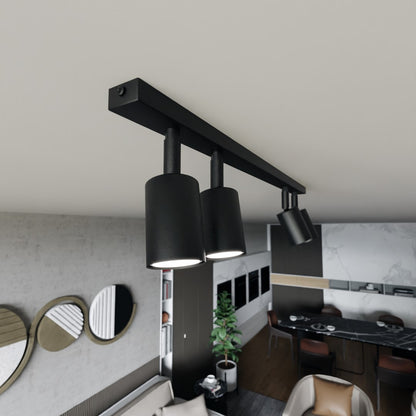 FLASH 4 Black – Minimalistische plafondlamp met strakke lijnen en krachtig licht