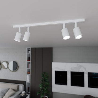 FLASH 4 White – Strakke plafondlamp met frisse uitstraling en functioneel licht