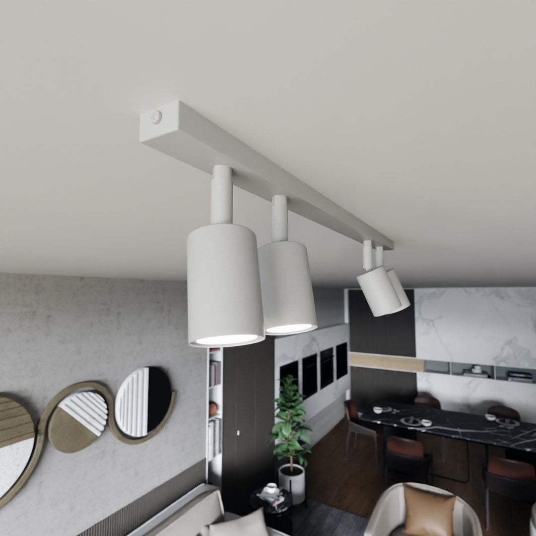 FLASH 4 White – Strakke plafondlamp met frisse uitstraling en functioneel licht