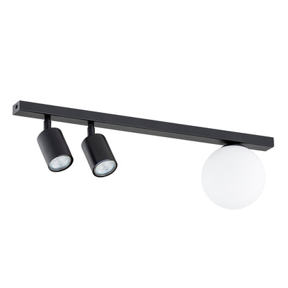 BASTER 3 Black – Strakke plafondlamp met functionele precisie en modern karakter