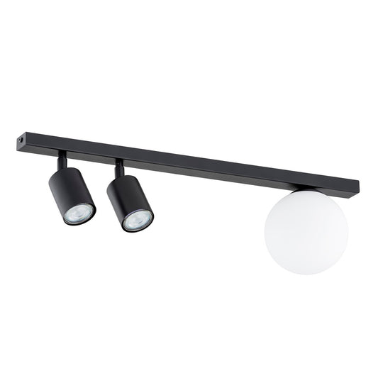 BASTER 3 Black – Strakke plafondlamp met functionele precisie en modern karakter