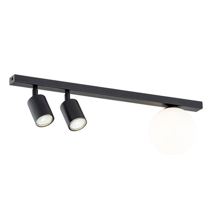 BASTER 3 Black – Strakke plafondlamp met functionele precisie en modern karakter