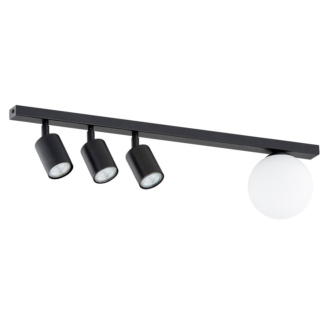 BASTER 4 Black – Strakke plafondlamp die functionaliteit en esthetiek verenigt