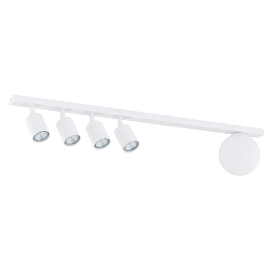 BASTER 5 White – Eigentijdse plafondlamp met verfijnde eenvoud en veelzijdigheid