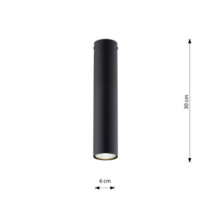 TECNO 1M Black – Minimalistische spot met moderne uitstraling en krachtig effect