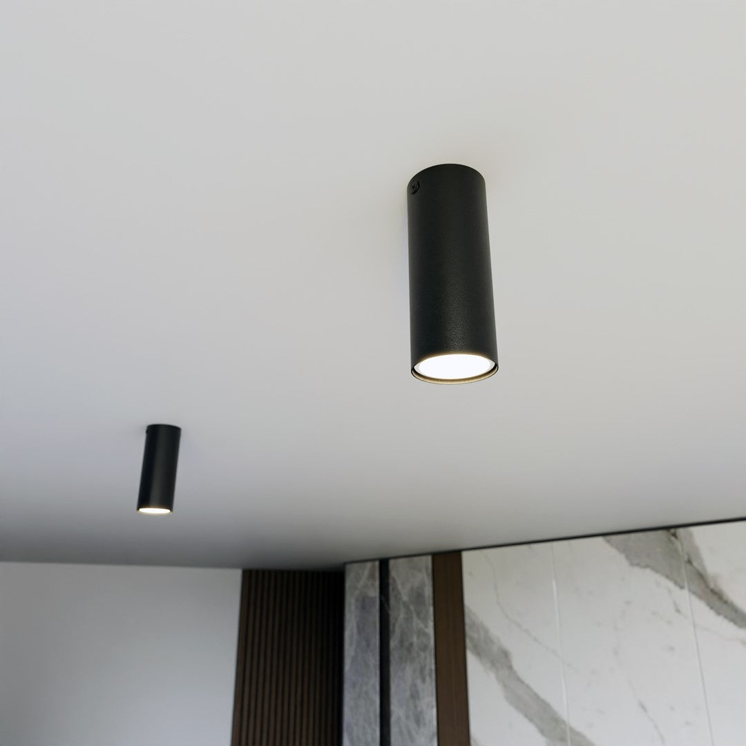 TECNO 1S Black – Compacte spotlamp in strak zwart design met maximale impact
