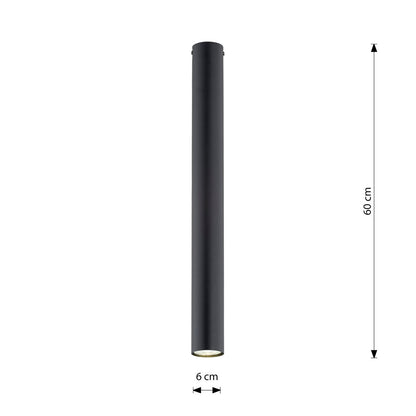 TECNO 1XL Black – Minimalistische XL-spot met krachtige lichtprestatie