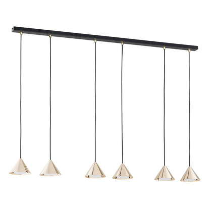 ELIT 6 Black Gold – Luxe designlamp met moderne elegantie en gouden accenten