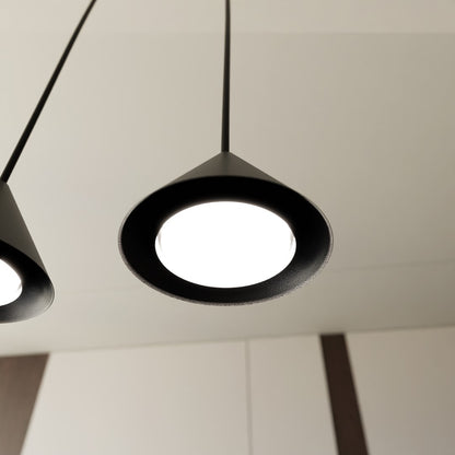ELIT 1 Black – Minimalistische hanglamp met luxe gouden kernaccent