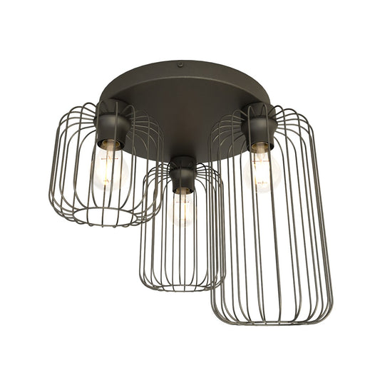 BARN 3PREM – Stoere draadlamp met loft-uitstraling voor een industrieel interieur