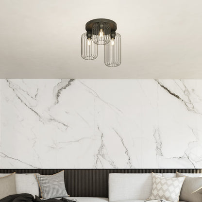 BARN 3PREM – Stoere draadlamp met loft-uitstraling voor een industrieel interieur