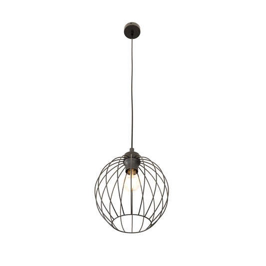 NANDO 1 Black – Industriële hanglamp met stoer karakter en opvallend lichteffect