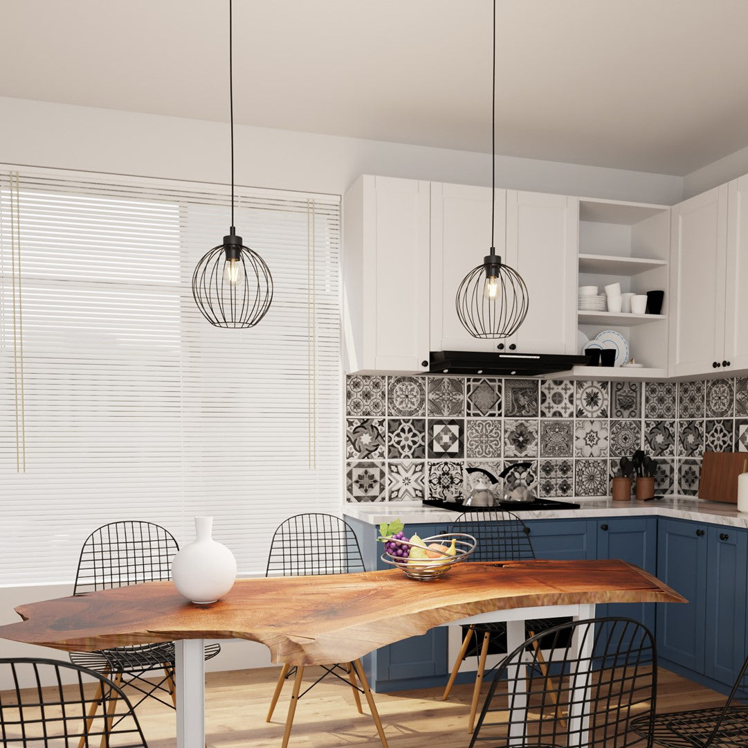 NANDO 1 Black – Industriële hanglamp met stoer karakter en opvallend lichteffect