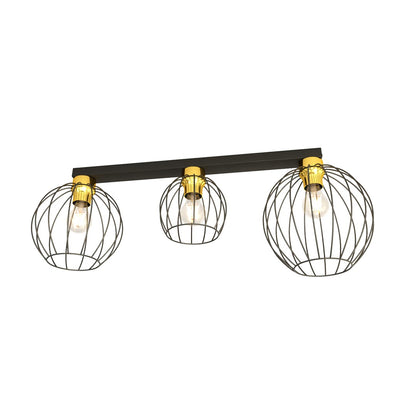NEST 3 – Industriële plafondlamp met opvallend design en draadkappen