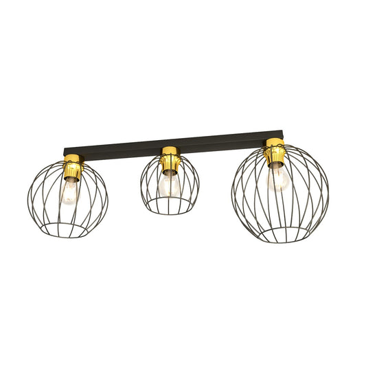 NEST 3 – Industriële plafondlamp met opvallend design en draadkappen