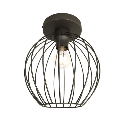 NEST 1 – Stoere draadlamp in industrieel zwart staal voor een krachtig interieurstatement