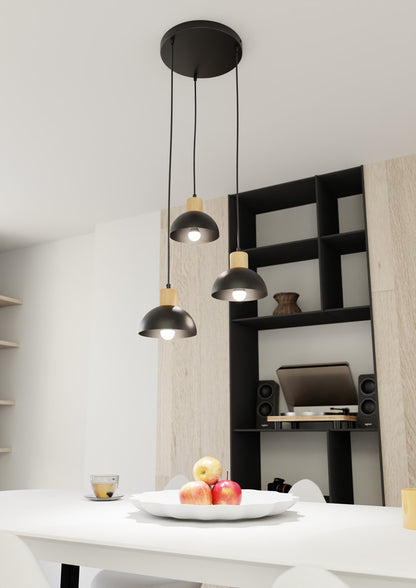 SECO 3 Premium Black – Scandinavisch design met warme houten accenten