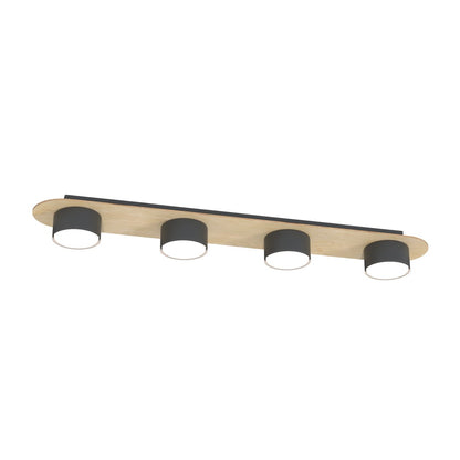 DIAZ 4 Black Wood – Minimalistisch design met warme houtaccenten