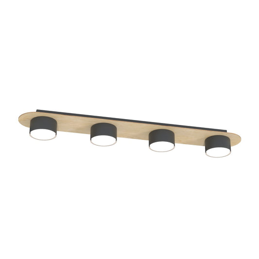 DIAZ 4 Black Wood – Minimalistisch design met warme houtaccenten