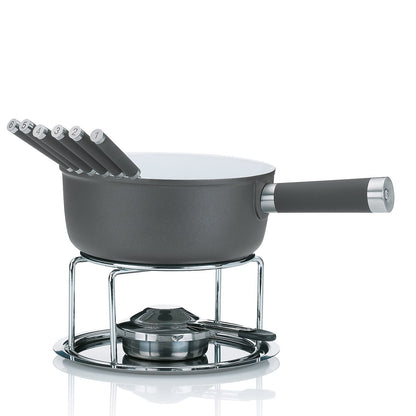 KELA Lancy Kaasfondueset – Premium fonduebeleving met krasvaste GREBLON-coating en stijlvol design