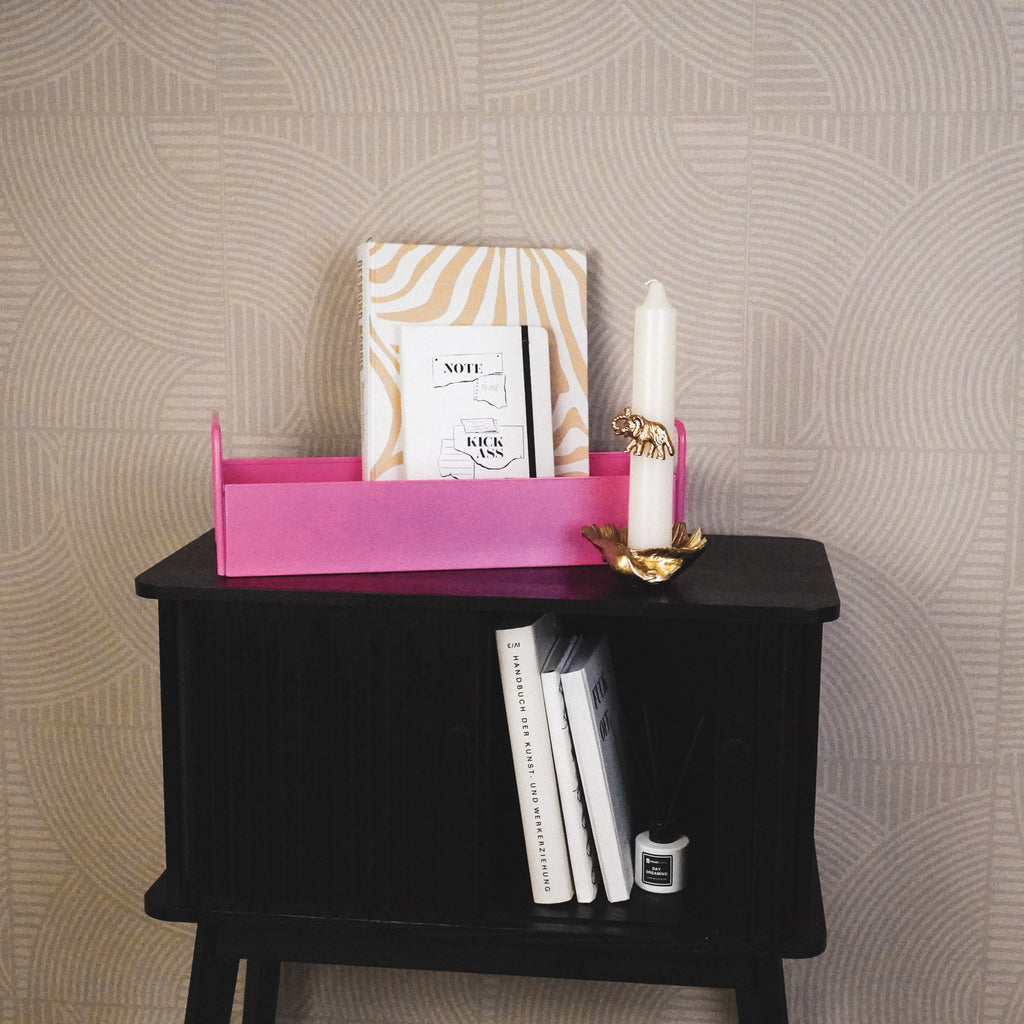 Metalen Dienblad – Stijlvol Roze Design voor Serveerplezier en Interieurstyling