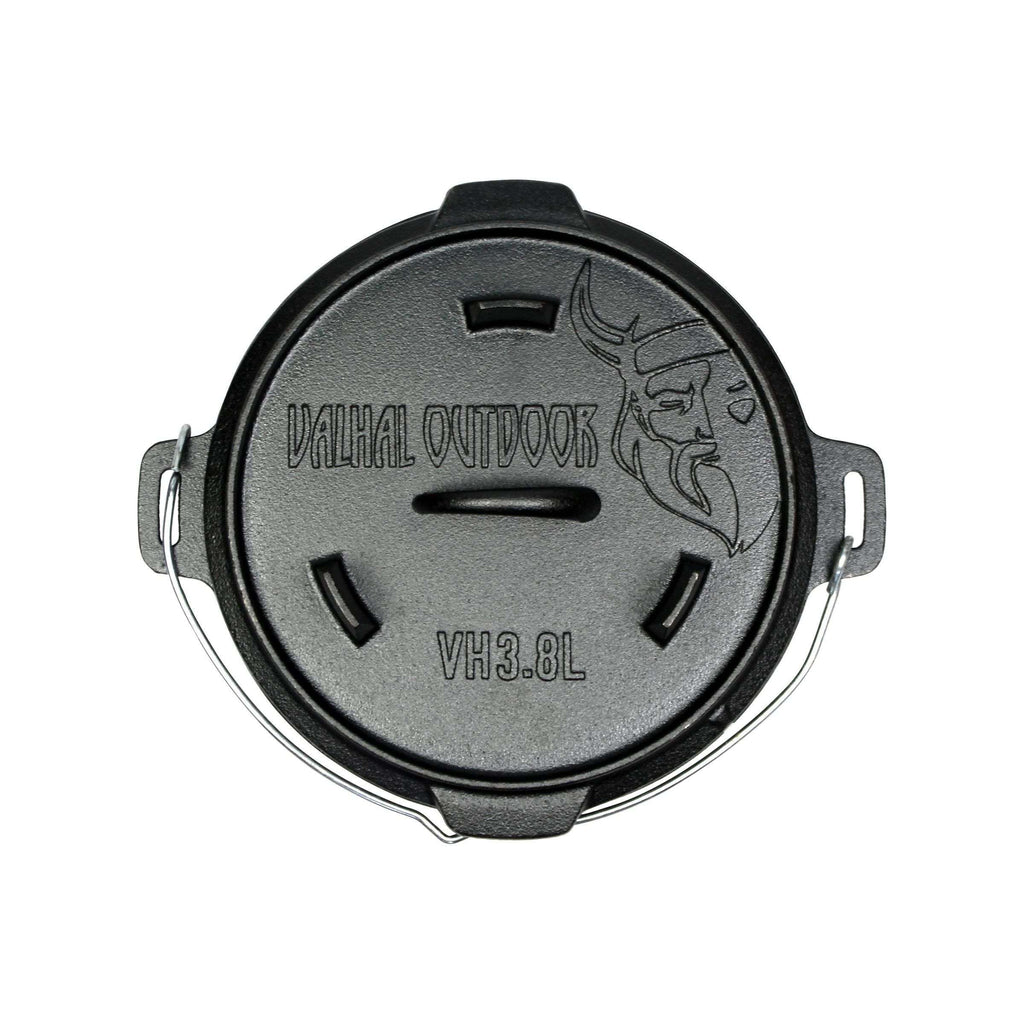Valhal Outdoor Dutch Oven 3,8L – Compacte Krachtpatser van Gietijzer