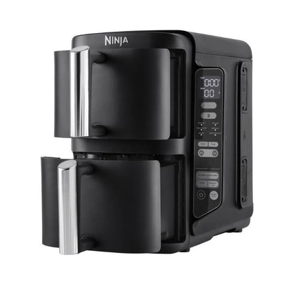 NINJA SL300EU Double Stack Airfryer – Slimme Krachtpatser met Dubbele Lades