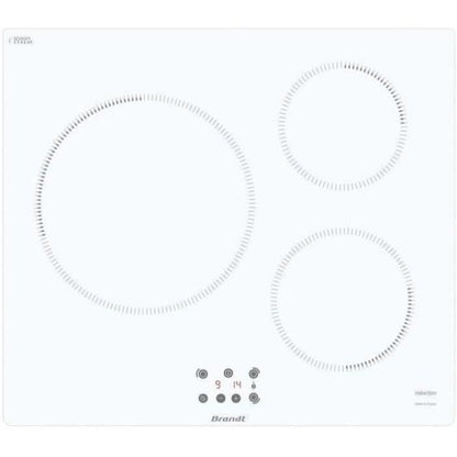 BRANDT TI364W Inductiekookplaat – Compacte 3-Zone Kookplaat met Krachtige Prestaties