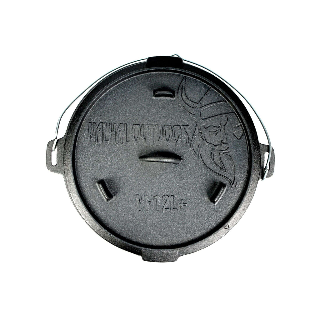 Valhal Outdoor Dutch Oven 12L – Gietijzeren Krachtpatser voor Grootse Maaltijden