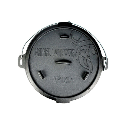 Valhal Outdoor Dutch Oven 12L – Gietijzeren Krachtpatser voor Grootse Maaltijden