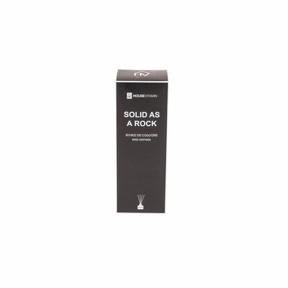 HV HOME de Cologne Reed Diffuser – Solid As A Rock: Trendy geurverspreider met warme bergamot voor balans en stijl